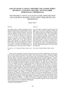 LOS CICLOS DE LA NOVELA HISTÓRICA DE GALDÓS, PÉREZ