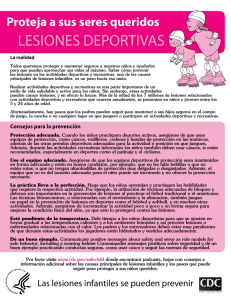 CDC Sports Injury Fact Sheet Spanish