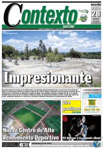 28/08/2016 - Periódico Contexto de Durango