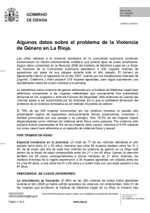 Datos sofre la Violencia de Genero en La Rioja
