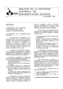 Boletín 3 - Septiembre 2001 - Sociedad Española de Rehabilitación