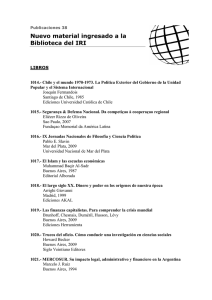 38 Publicaciones - Instituto de Relaciones Internacionales