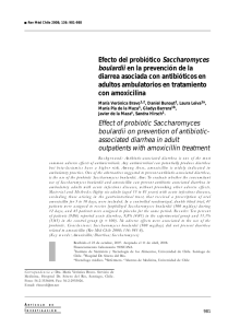 Efecto del probiótico Saccharomyces boulardii en la prevención de