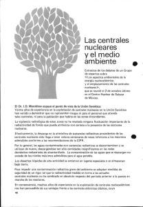 Las centrales nucleares y el medio ambiente