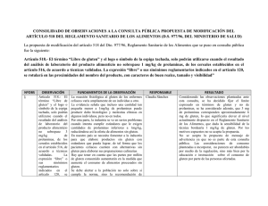 consolidado de observaciones a la consulta pública propuesta de