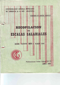Recopilación de escalas Salariales 1979-1980