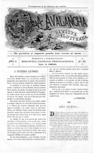 La Avalancha : revista ilustrada. Año 2, n. 20 (8 Enero 1896)