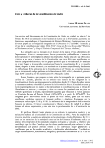 Usos y lecturas de la Constitución de Cádiz