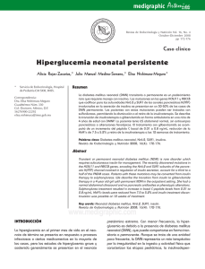 Hiperglucemia neonatal persistente