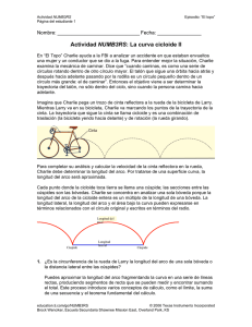 Actividad NUMB3RS: La curva cicloide II