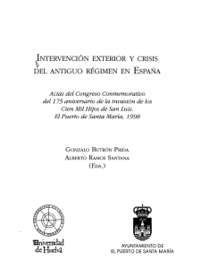 INTERVENCIÓN EXTERIOR Y CRISIS DEL ANTIGUO