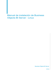 Manual de instalación de Business Objects BI Server