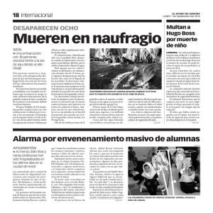 Mueren en naufragio - El Diario de Sonora