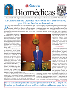 diciembre 2006 2006 - Instituto de Investigaciones Biomédicas