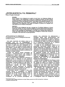 ¿inteligencia vs. persona?