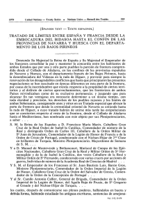 [spanish text — texte espagnol] tratado de limites entre espana y