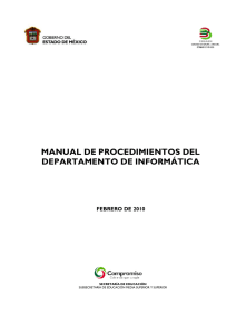 manual de procedimientos del departamento de informática