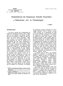 Herpetofauna de Guipúzcoa: Estudio Faunístico y