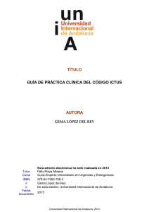 Guía de práctica clínica del código ictus.