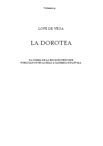 La Dorotea - Real Academia Española