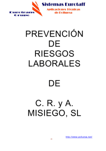 PREVENCIÓN DE RIESGOS LABORALES DE CR y A