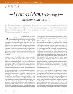 –Thomas Mann (1875-1955) –