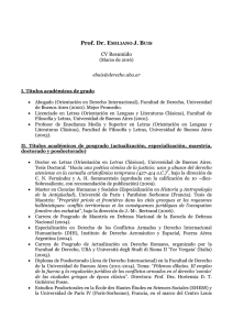 Currículum vítae - Universidad de San Andrés