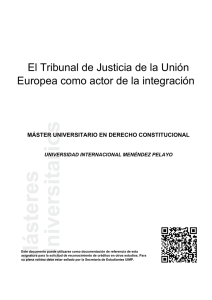 El Tribunal de Justicia de la Uni   Europea como actor de la integraci