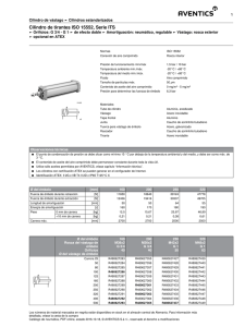 Cilindro de tirantes ISO 15552, Serie ITS