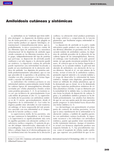 Amiloidosis cutáneas y sistémicas