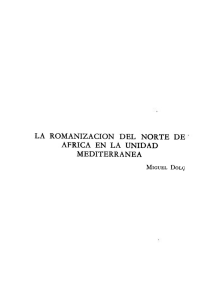 la romanización del norte de africa en la unidad