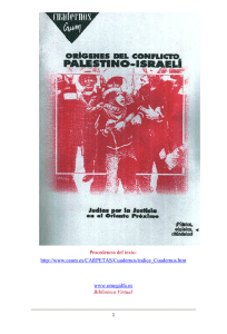 Orígenes del conflicto palestino-israelí