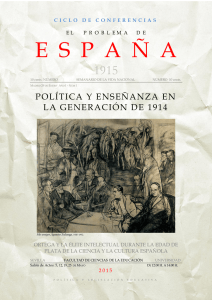 Ciclo de Conferencias `El problema de España Política y enseñanza