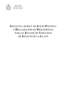 INICIATIVA DE LEY DE JUICIO POLÍTICO Y DECLARACIÓN DE