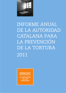 informe anual de la autoridad catalana para la prevención de la