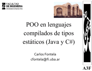POO en lenguajes compilados de tipos estáticos (Java y C#)