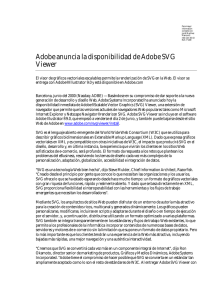 Adobe anuncia la disponibilidad de Adobe SVG Viewer