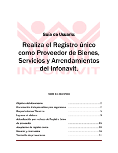 GUÍA DE REGISTRO ÚNICO DE PROVEEDORES