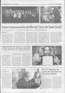 Anna Santamaría recibe la Creu de Sant Jordi