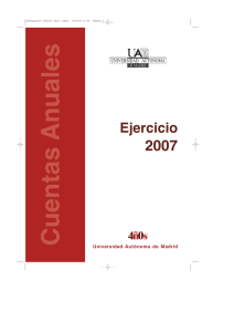 Cuentas anuales 2007 - Universidad Autónoma de Madrid