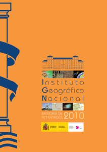 Memoria 2010 - Instituto Geográfico Nacional