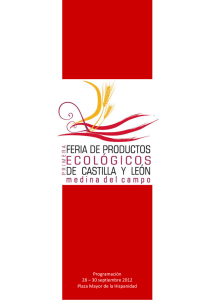 I Feria Productos Ecológicos de Castilla y León