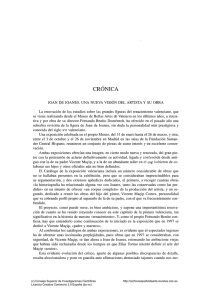 crónica - Archivo Español de Arte