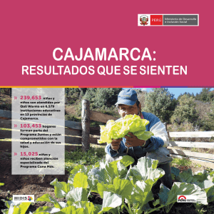 cajamarca - incluyendo a más peruanos al desarrollo