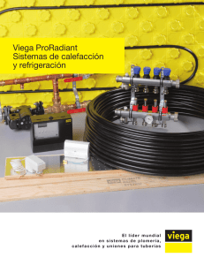 Viega ProRadiant Sistemas de calefacción y refrigeración