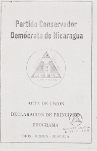DECLARACION DE PRINCIrl ACTA DE UNION