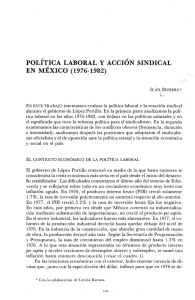 POLÍTICA LABORAL Y ACCIÓN SINDICAL EN MÉXICO (1976