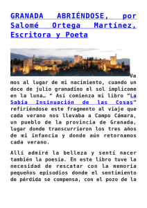 Granada abriéndose - Revista La Alcazaba