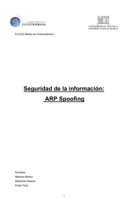 Seguridad de la información: ARP Spoofing