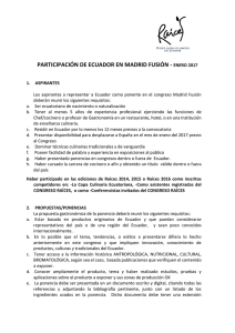 participación de ecuador en madrid fusión - enero 2017